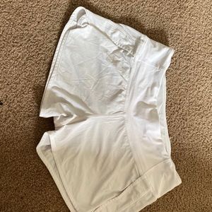 white lululemon speed shorts size 4